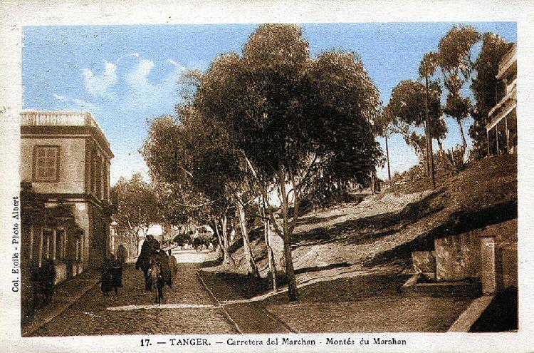 marsh02.jpg - Marshan1932. La route du Marshan (actuellement Avenue Hassan II)