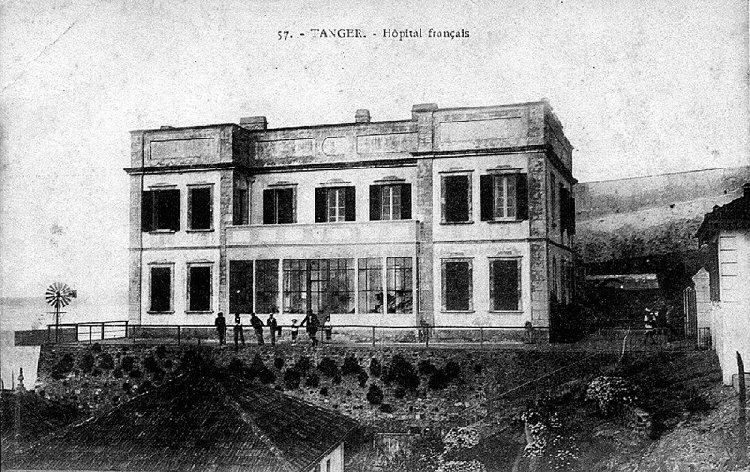 marsh06.jpg - Marshan1912. Situé sur le plateau du Marshan, l'hopital FrançaisAujourd'hui, c'est devenu l'hopital Al KORTOBI.