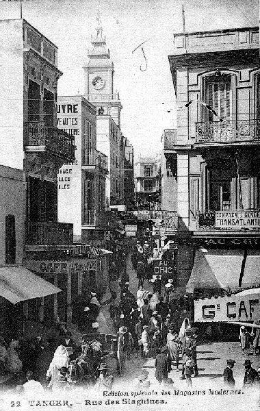 petisoc5.jpg - Soco chicoDébut du 20ème siècle. L'entrée de la rue des Siaghines qui relie le Petit Socco au Grand Socco. 