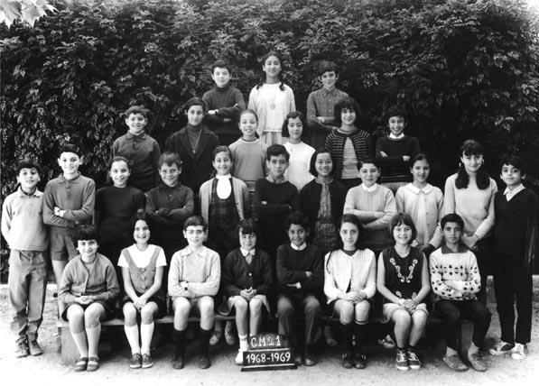 b_1968-1969_cm2_1.jpg - Ecole Berchet - TANGER / MAROC - Année scolaire:1968-1969- CM2  Photo communiquée par Sylvia Benzaquen)  