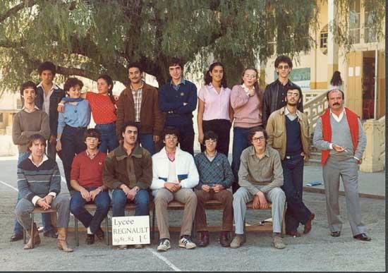 r_1981-1982_1ere.jpg - Lycée Regnault - TANGER / MAROC - Année scolaire: 1981-1982- premièrePhoto communiquée par Stéphane Marmey 